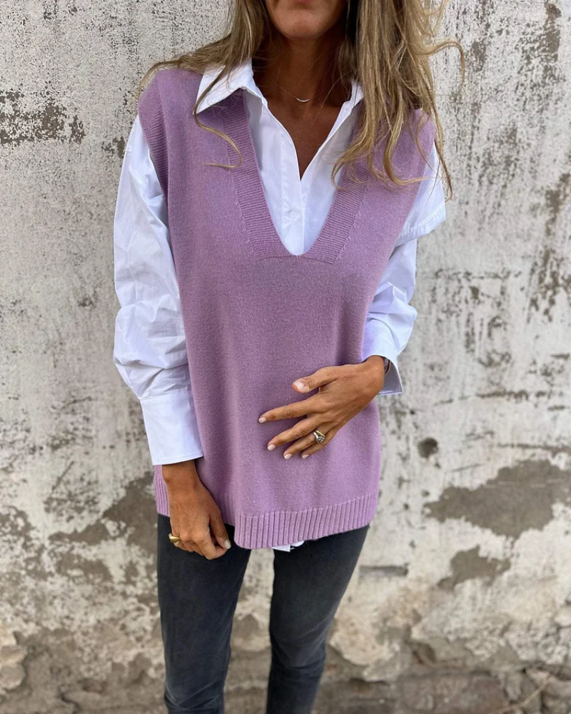 Isla™ | Pull Sans Manches en Maille