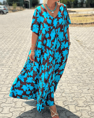 Gisèle™ | Robe Longue à Imprimé Floral