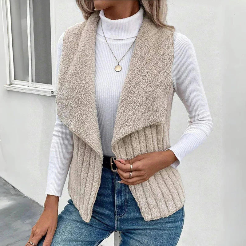 Ulrika™ | Gilet Tricoté avec Texture