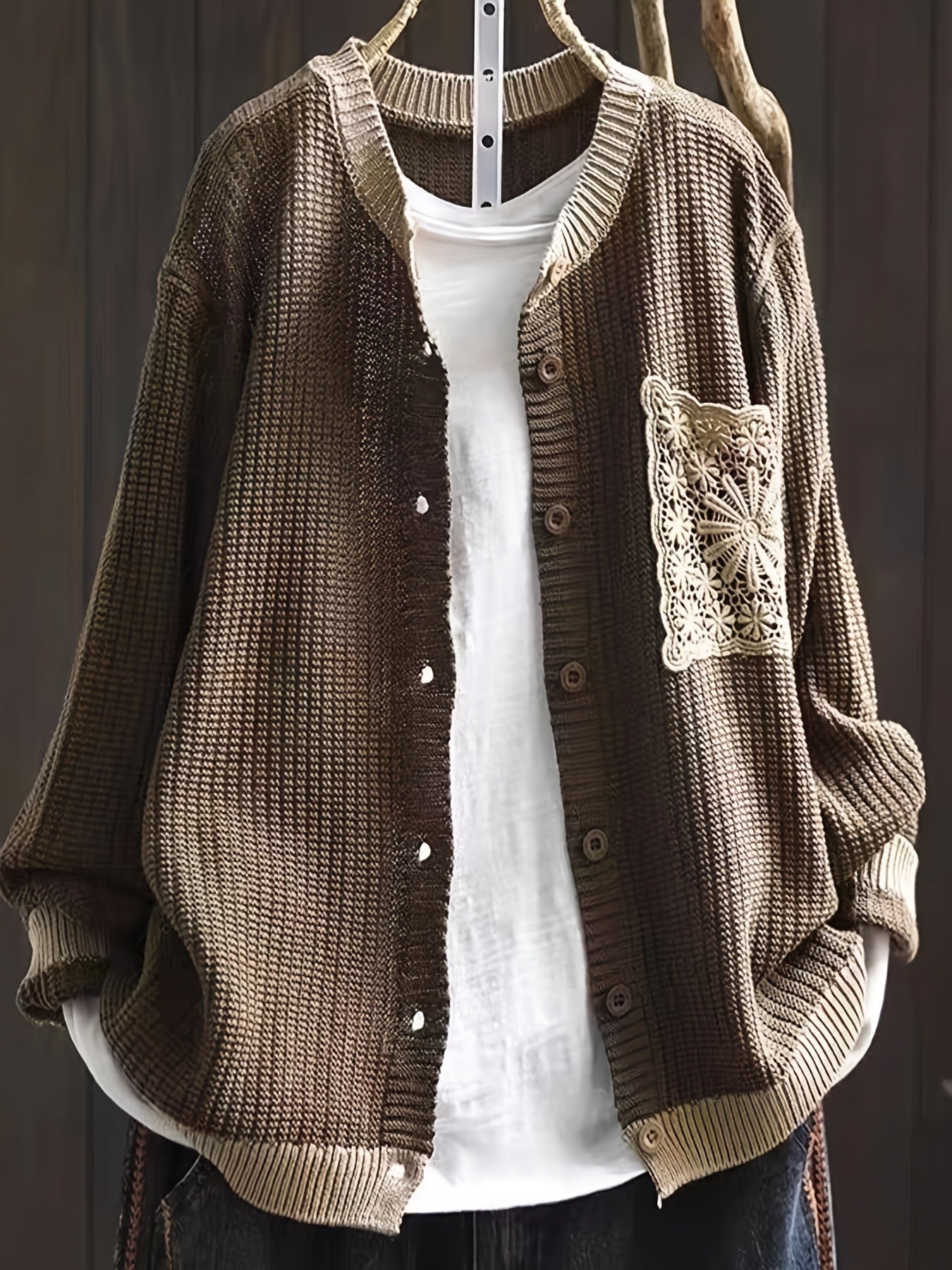 Marcelline™ | Manteau Maille Poches