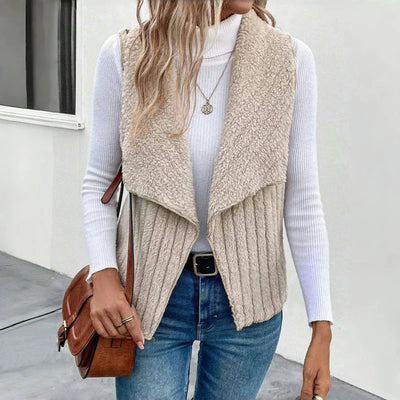 Ulrika™ | Gilet Tricoté avec Texture
