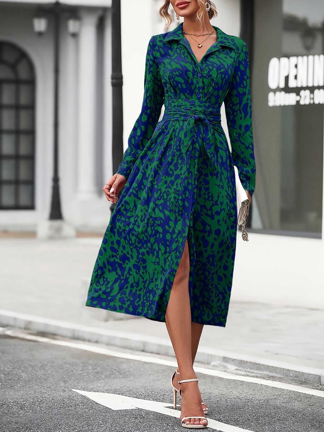 Anaëlle™ | Robe Chemise Ceinturée