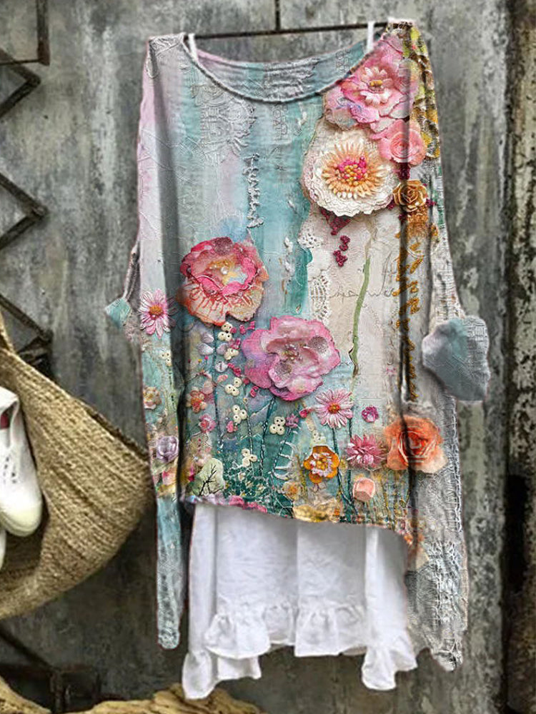 Seliane™ | Chemisier Femme Chic Imprimé Floral