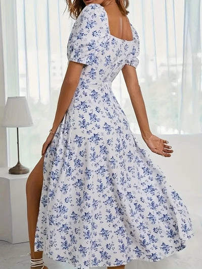 Liora™ | Robe Fendue Imprimée