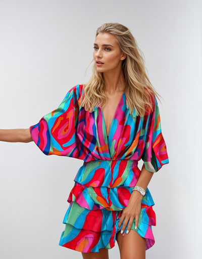 Soraya™ | Robe Fleurie Ceinturée