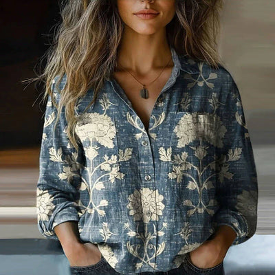 Mira™ | Blouse Vintage Imprimée