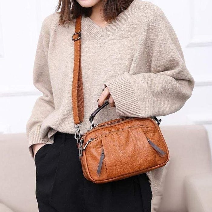 Solène™ | Mini Sac Cognac