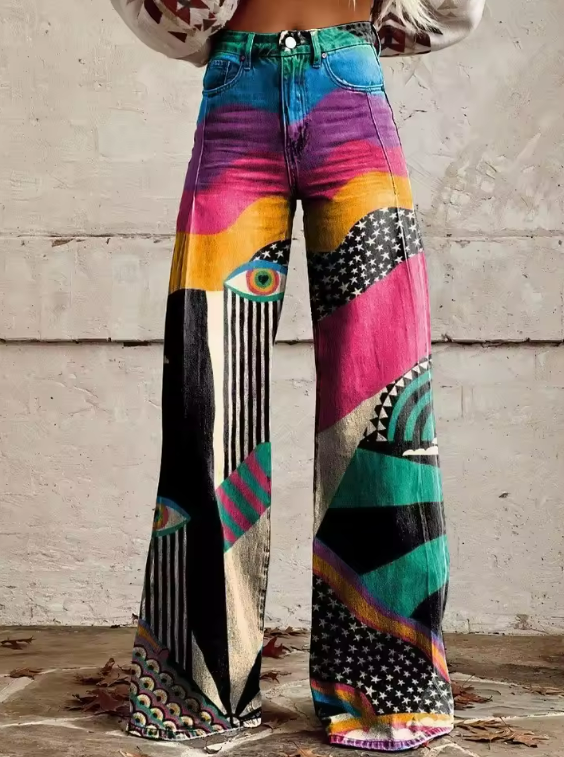 TALIA™ | Pantalon Bohème Rétro Vintage