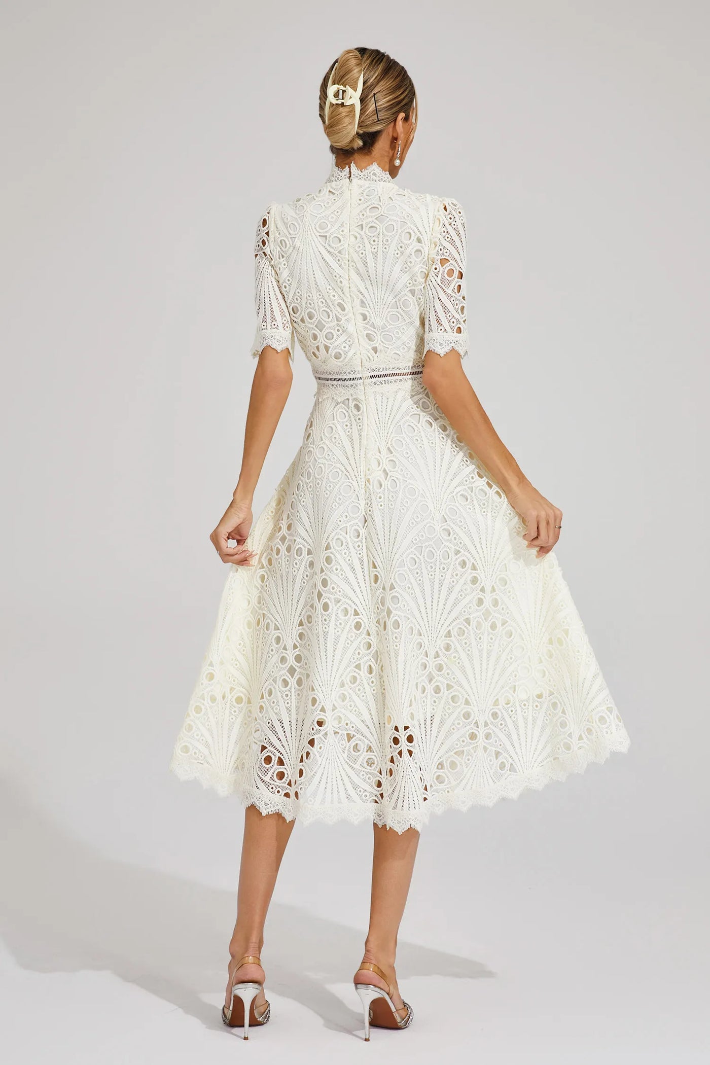 Hallie™ | Robe Midi en Dentelle