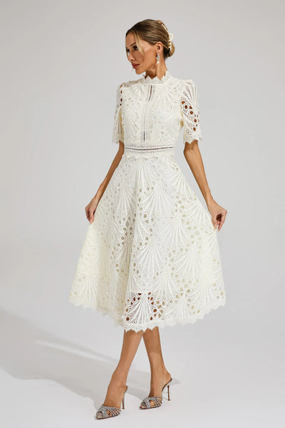 Hallie™ | Robe Midi en Dentelle