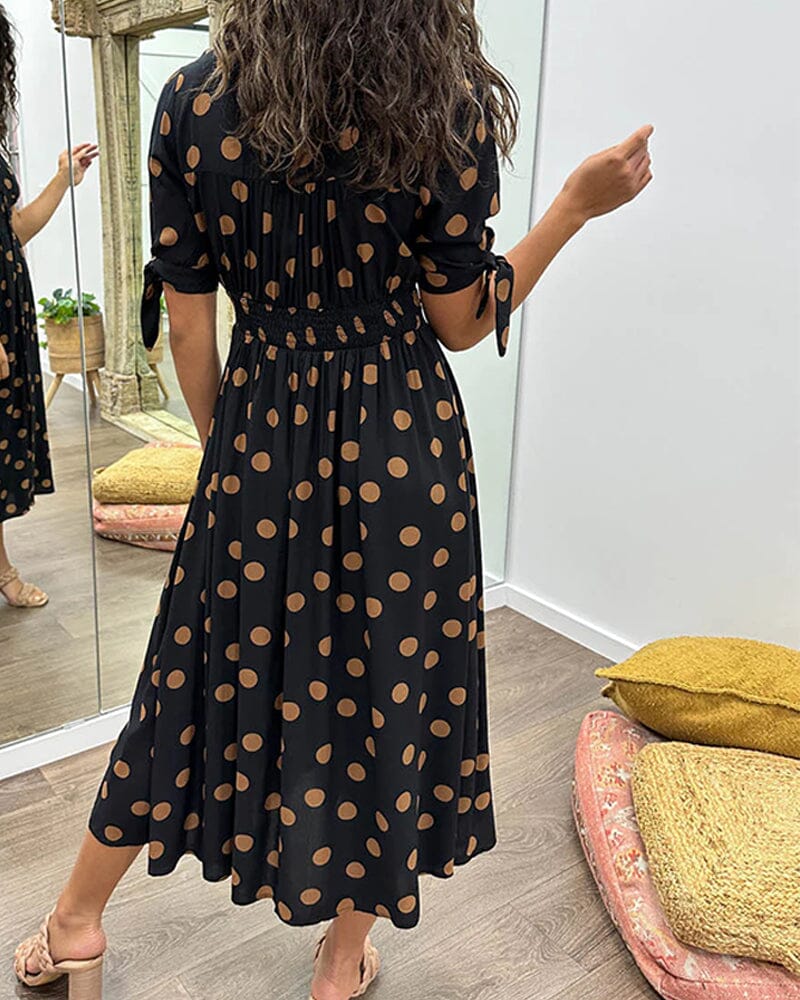 Melody™ | Robe à Pois avec Décolleté en V
