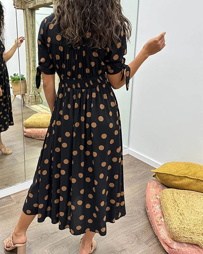 Melody™ | Robe à Pois avec Décolleté en V