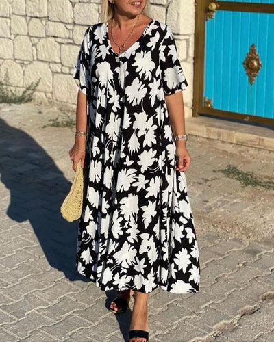 Gisèle™ | Robe Longue à Imprimé Floral