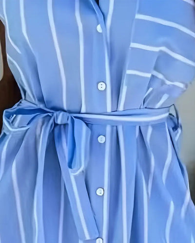 Sophie | Robe Rayée Mode Rue