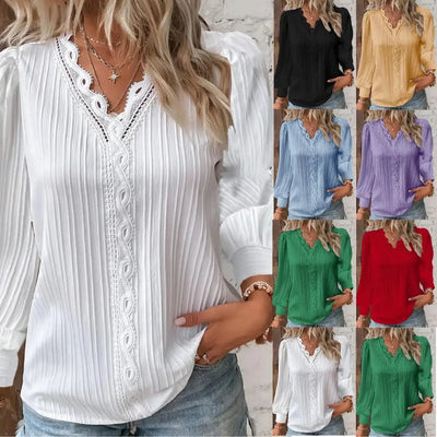 Emma™ | Blouse Chiffon Dentelle 1+1 GRATUIT