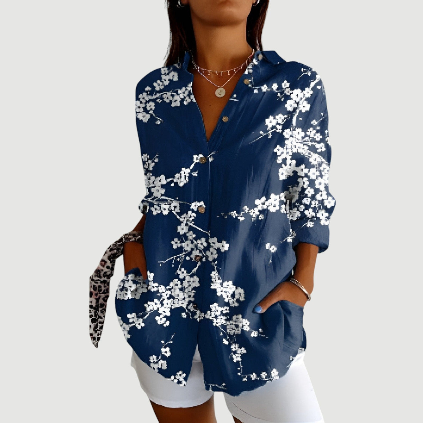 Aisha™ | Blouse Femme À Motif Géométrique.