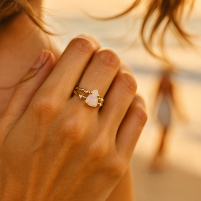 Mairie™ | Bague Argent 925 Avec Pierre de Lune