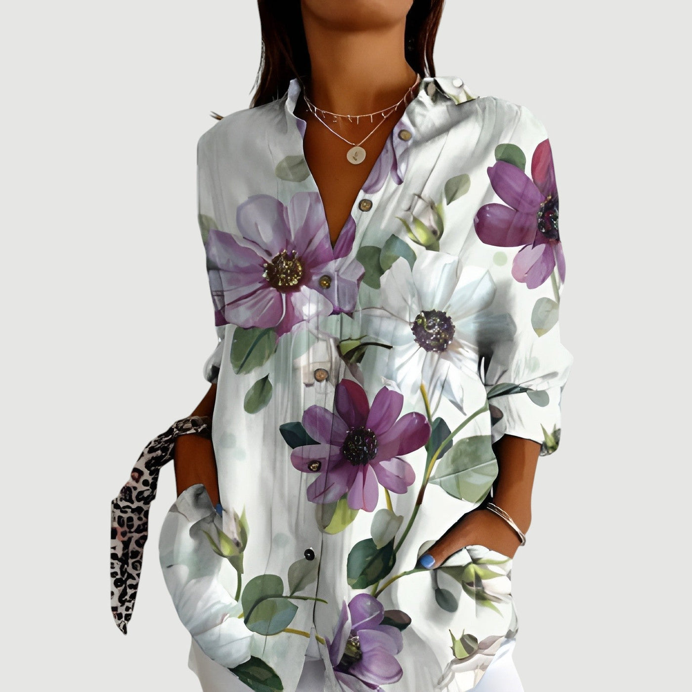 Alexandra™ | Blouse Femme À Motif Géométrique.