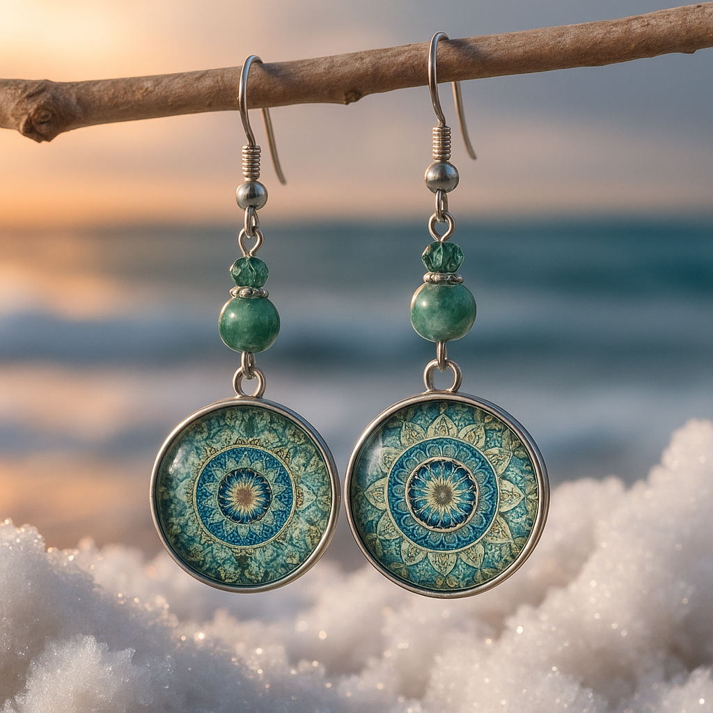 Alida™ | Boucles D'Oreilles Pendantes Mandala Boho