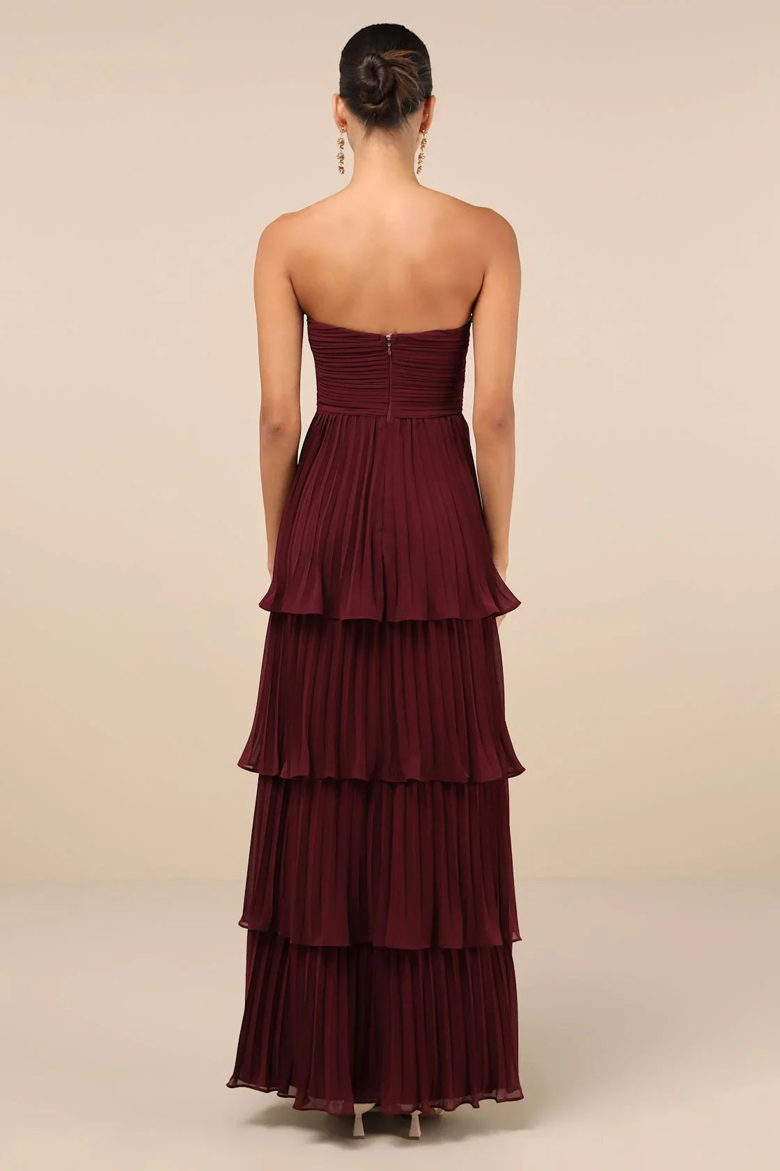 Alida™ | Robe Longue Évasée Maxi Plissée