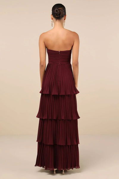 Alida™ | Robe Longue Évasée Maxi Plissée