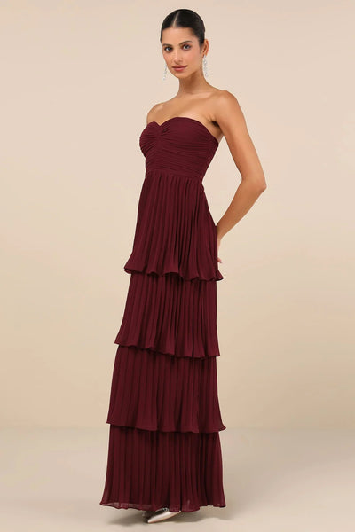 Alida™ | Robe Longue Évasée Maxi Plissée