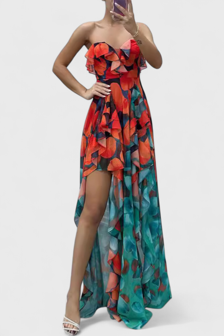 Alina™ | Robe Longue Maxi Dégradée Sans Manches