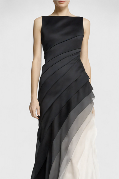 Angela™ | Robe Longue Dégradée Bateau