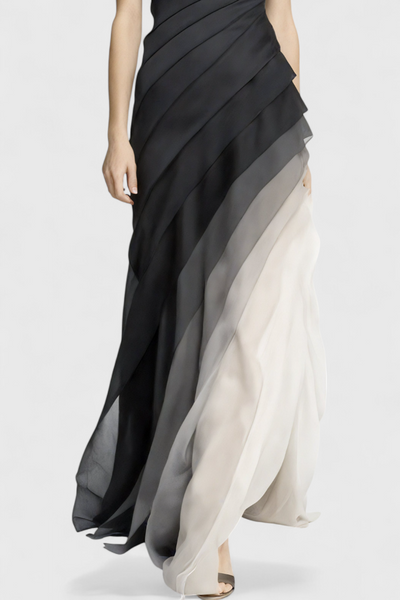 Angela™ | Robe Longue Dégradée Bateau