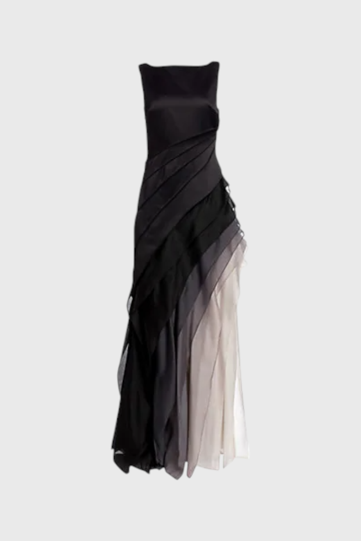Angela™ | Robe Longue Dégradée Bateau