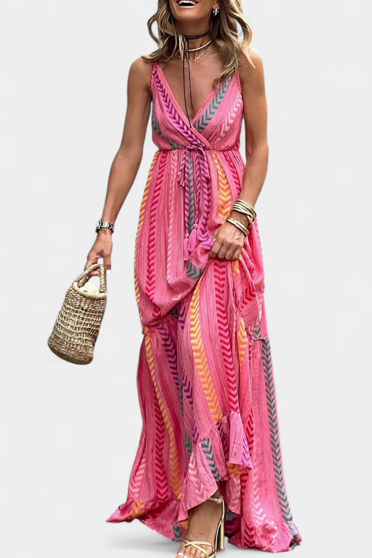 Asunción™ | Robe Longue Multicolore Été