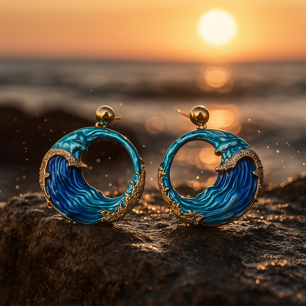 Aurealis™ | Boucles D'Oreilles Pendantes Onda