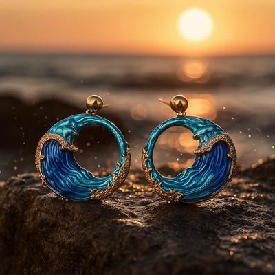 Aurealis™ | Boucles D'Oreilles Pendantes Onda