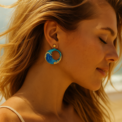 Aurealis™ | Boucles D'Oreilles Pendantes Onda