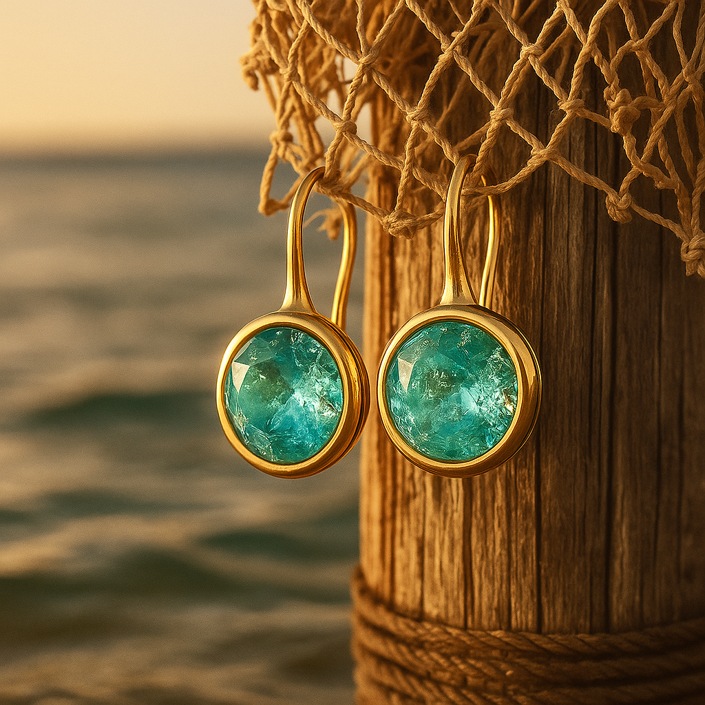 Aurela™ | Boucles D'oreilles Pendantes Turquoises