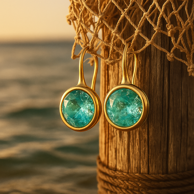 Aurela™ | Boucles D'oreilles Pendantes Turquoises