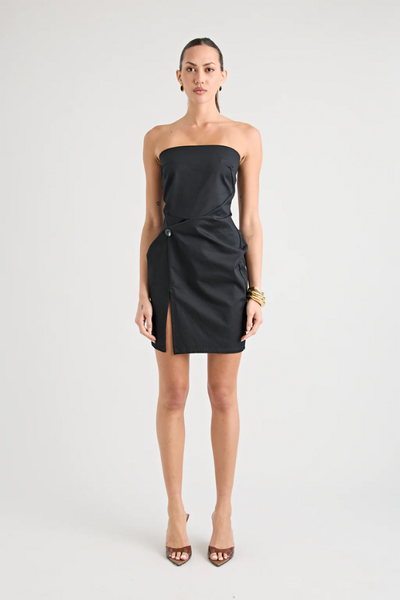 Barbados™ | Robe Twist Sans Bretelles Noire