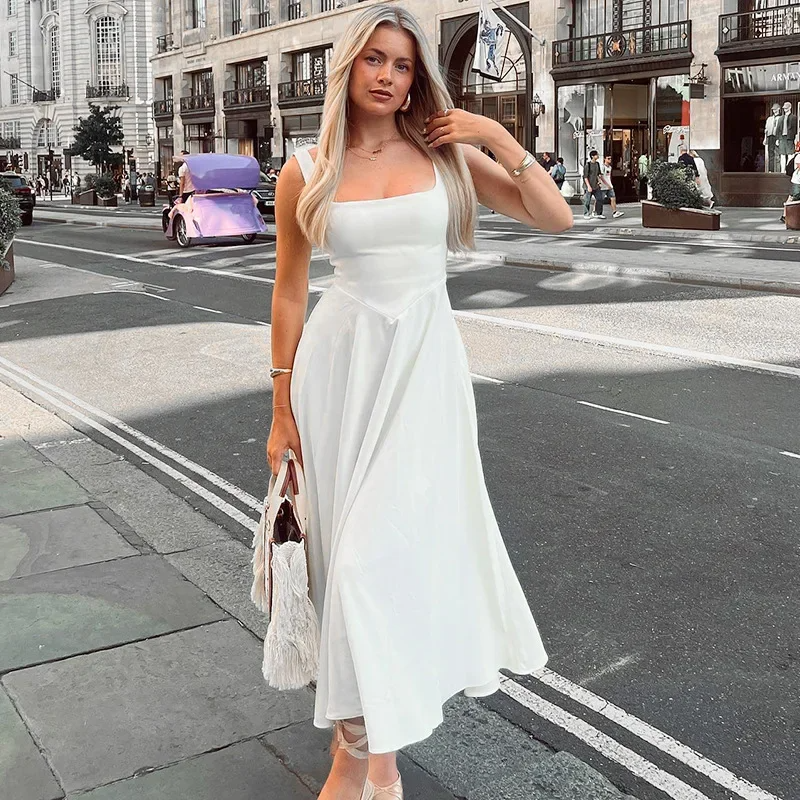 Blanche™ | Robe Midi Blanche