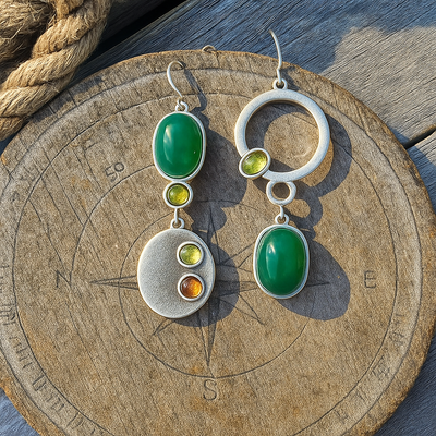 Bonny™ | Boucles D'Oreilles Pendantes Argentées