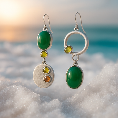 Bonny™ | Boucles D'Oreilles Pendantes Argentées