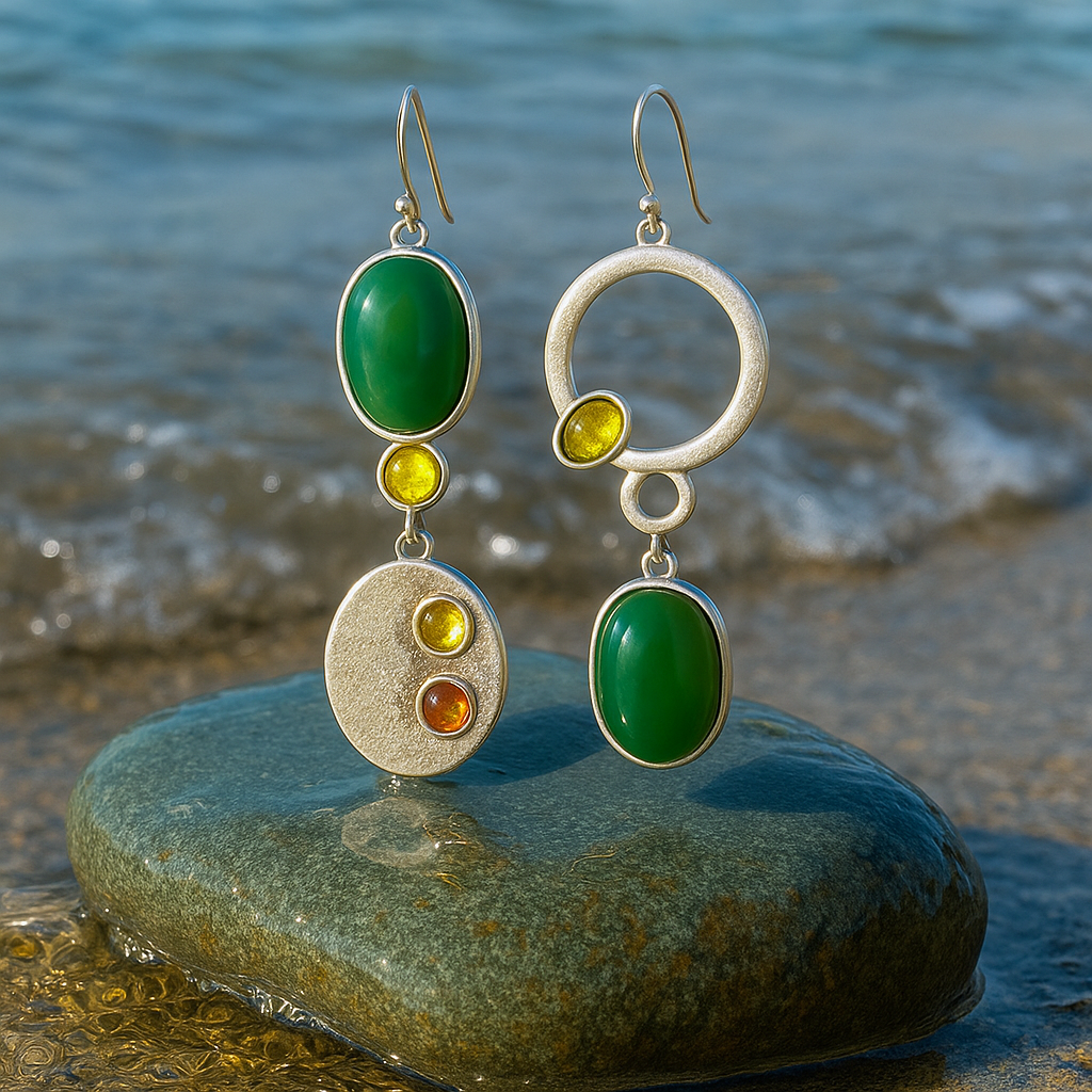Bonny™ | Boucles D'Oreilles Pendantes Argentées