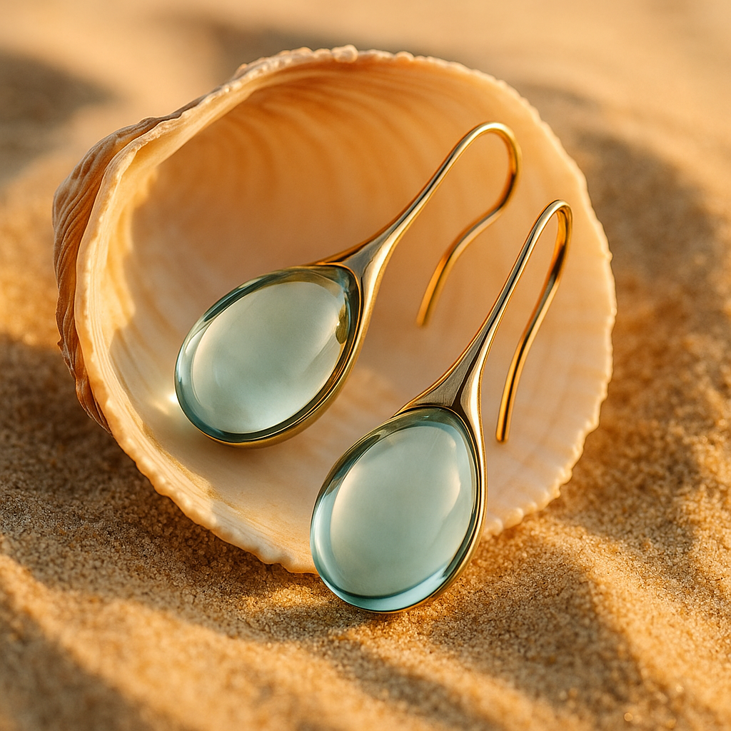 Caelin™ | Boucles D'oreilles Pendantes En Verre