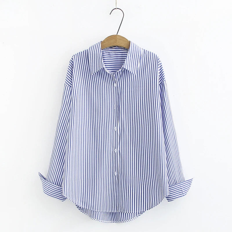 Carla™ | Blouse Rayée Chic