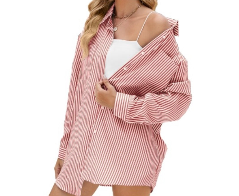 Carla™ | Blouse Rayée Chic
