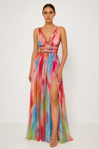 Freya™ | Robe Longue Peinte
