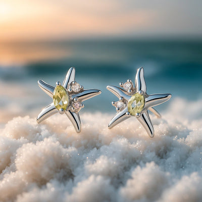 Coralie™ | Boucles D'Oreilles Pendantes Étoile de Mer
