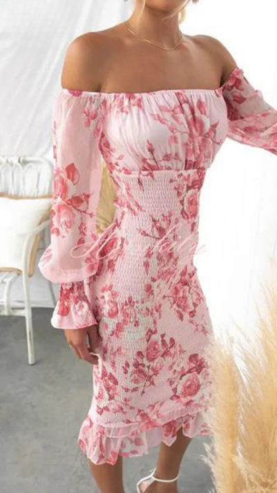 Dahlia™ | Robe Midi Fleurie