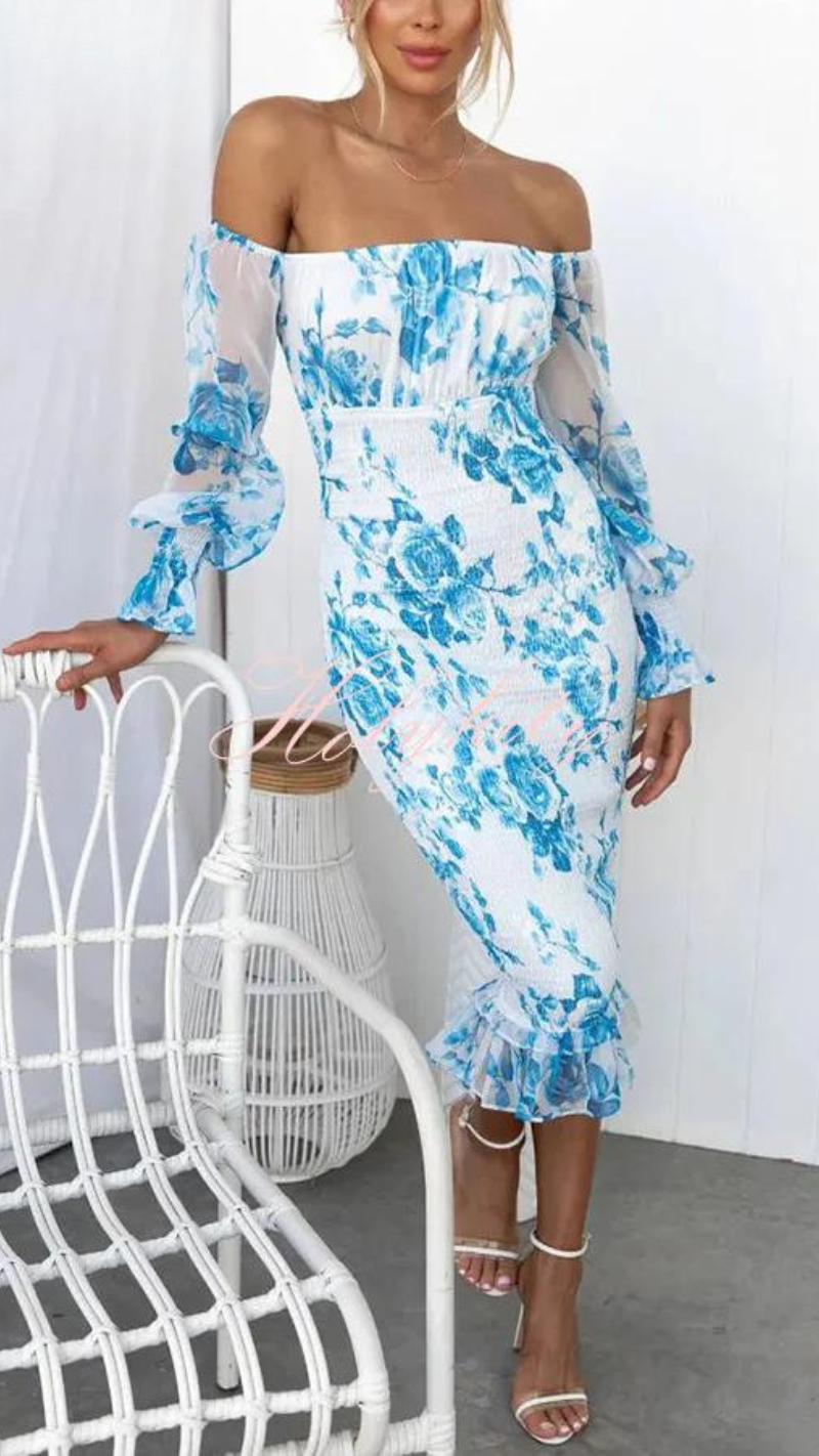 Dahlia™ | Robe Midi Fleurie