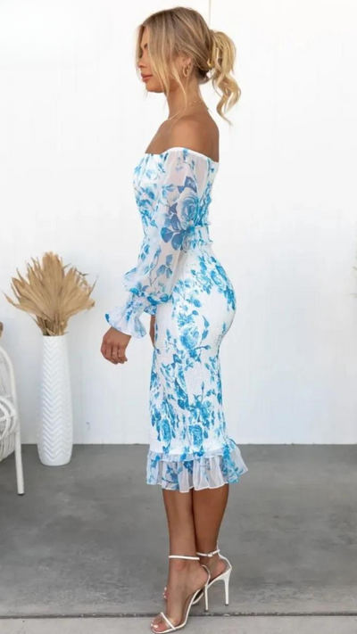Dahlia™ | Robe Midi Fleurie