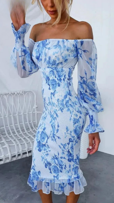 Dahlia™ | Robe Midi Fleurie